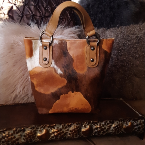 Maurizio Taiuti Handbags - Maurizio Taiuti Genuine Lthr/Calf Hair Bag NWOT